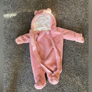 pink bear bunting